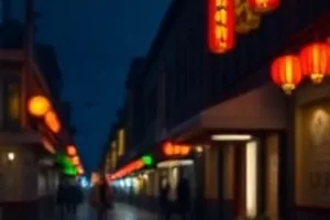 《灯塔未熄》礁石上的灯塔夜景，光束扫过海面
