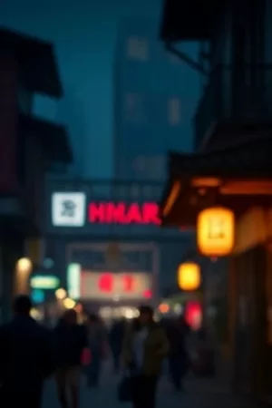 《暗巷之光》窄巷尽头一盏灯，人物背影被光切出轮廓