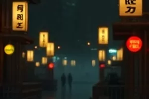 《沉默的街区》夜间便利店门口，两人隔玻璃对话